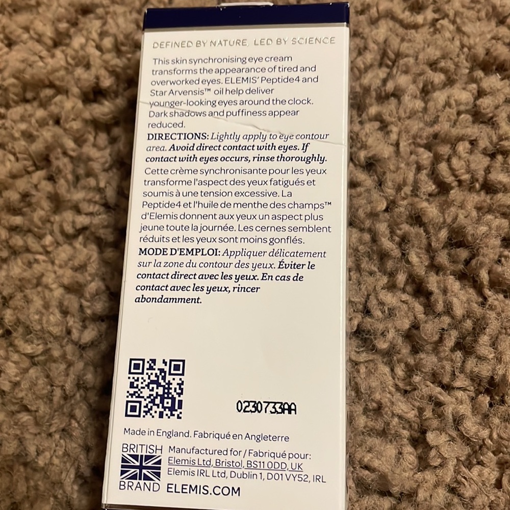 New Elemis reviving eye cream. Sells for $49 on Amazon - Picture 2 of 3